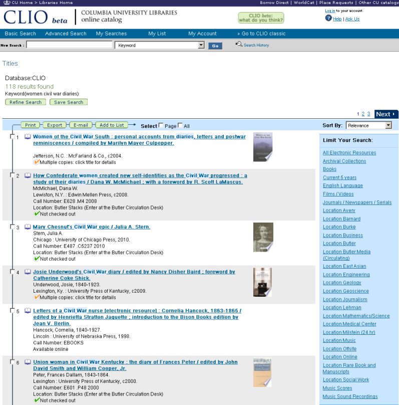 Screenshot with title search results that include Google Books items Screenshot with title search results that include Google Books items